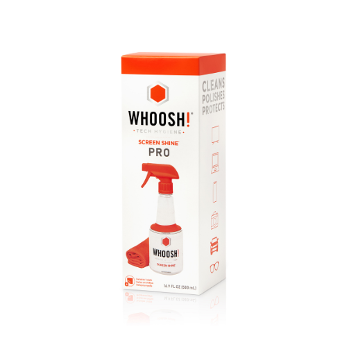 WHOOSH! 500mL Refillable Screen Shine with Microfibre Cloth