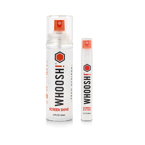 WHOOSH! Duo Screen Cleaner 100mL + 8mL with 2 Microfibre Cloths